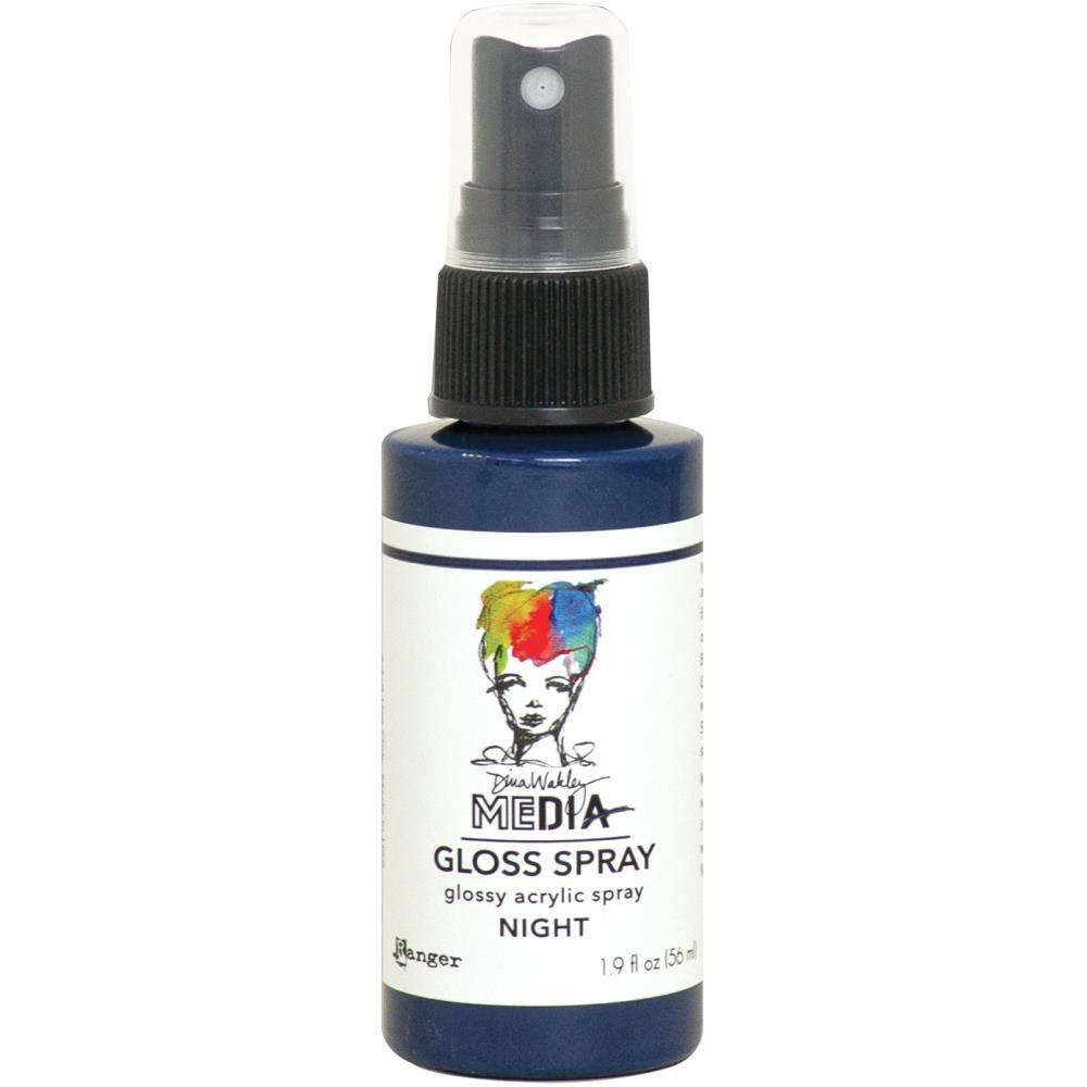 Dina Wakley - Acrylic Gloss Sprays couleur «Night» 2 oz