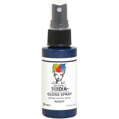Dina Wakley - Acrylic Gloss Sprays couleur «Night» 2 oz