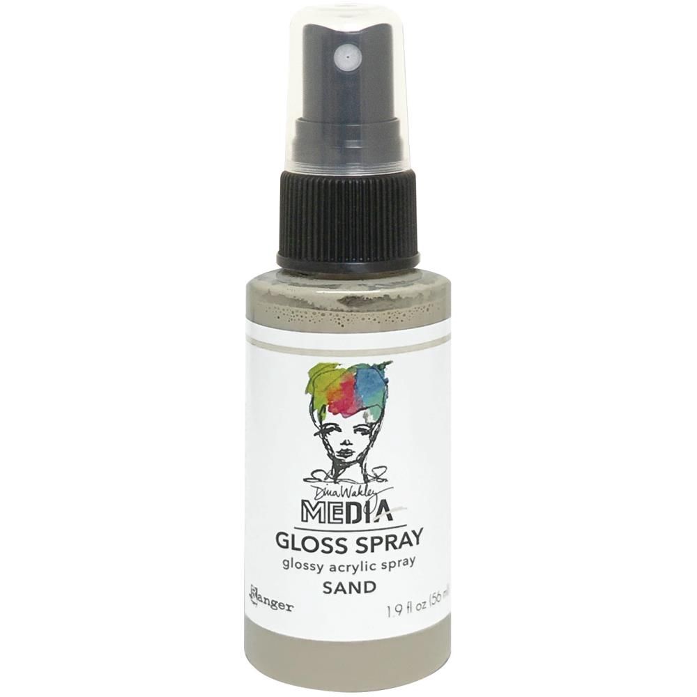 Dina Wakley - Acrylic Gloss Sprays couleur «Sand» 2 oz