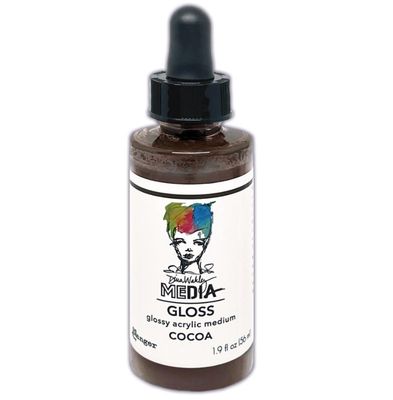 Dina Wakley - Acrylic Gloss «Cocoa» 2 oz