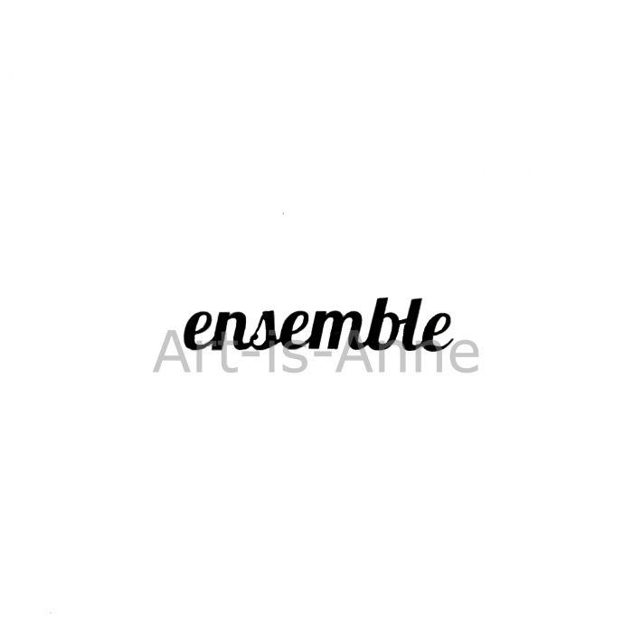 Art-is-Anne créative - Acrylique Mot «Ensemble»