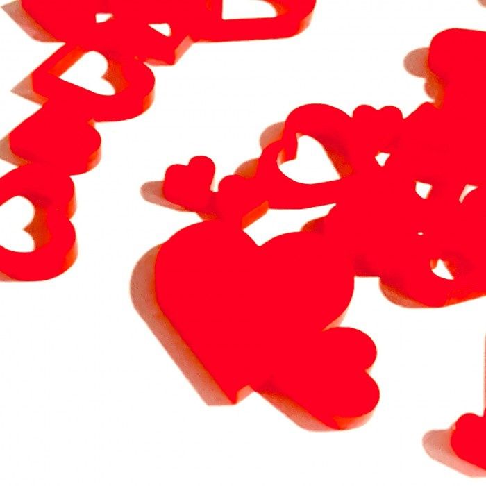 Art-Is-Anne créative - Acrylique «Mini coeur rouge»