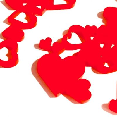 Art-Is-Anne créative - Acrylique «Mini coeur rouge»