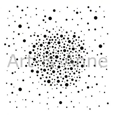 Art-is-Anne créative - Stencil 12" X 12" «Explosion»