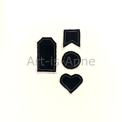 Art-is-Anne créative - Formes en tissu noir 11
