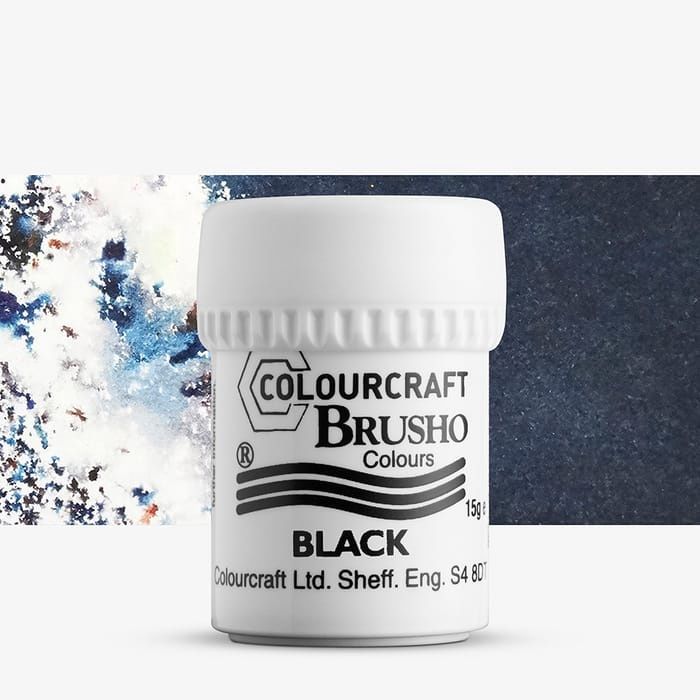 Colourcraft - Brusho Colour Black 15g
