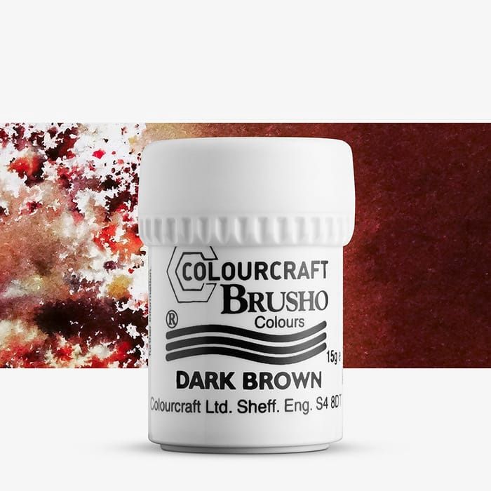 Colourcraft - Brusho Colour Dark Brown 15g