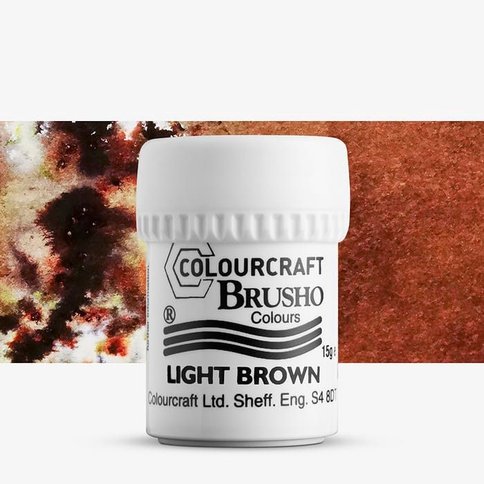 Colourcraft - Brusho Colour Light Brown 15g