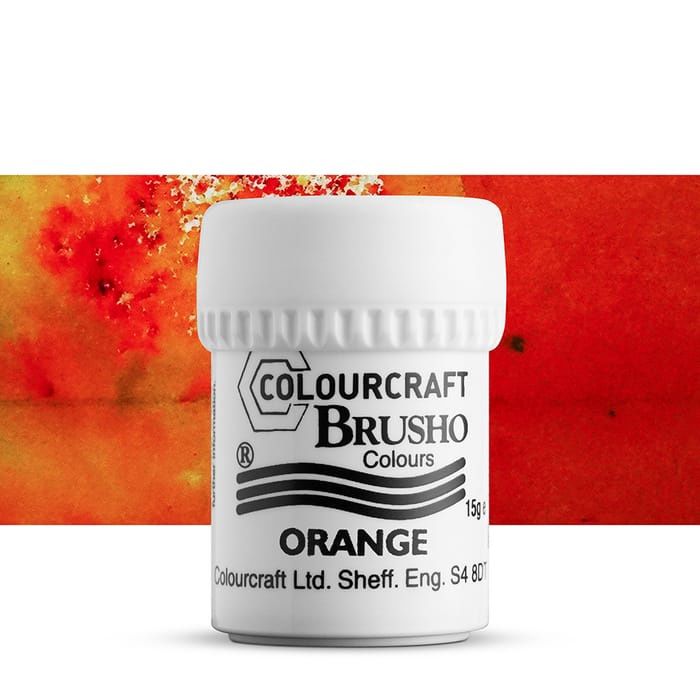 Colourcraft - Brusho Colour Orange 15g couleur