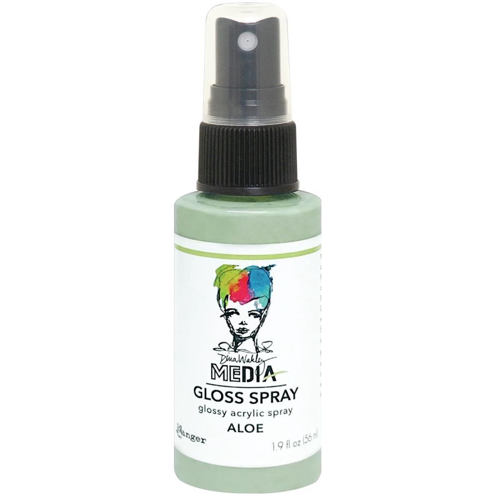 Dina Wakley - Acrylic Gloss Sprays couleur «Aloe» 2 oz