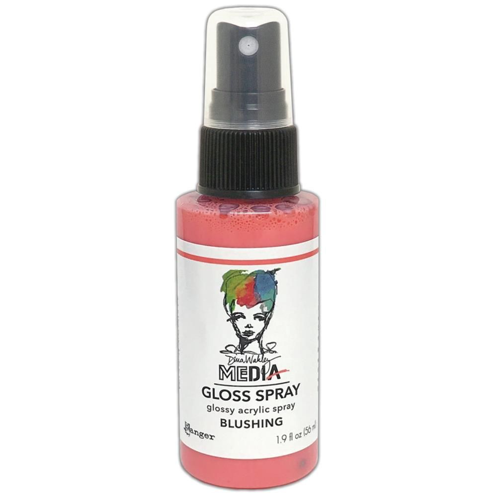 Dina Wakley - Acrylic Gloss Sprays couleur «Blushing» 2 oz