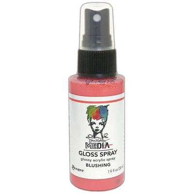 Dina Wakley - Acrylic Gloss Sprays couleur «Blushing» 2 oz