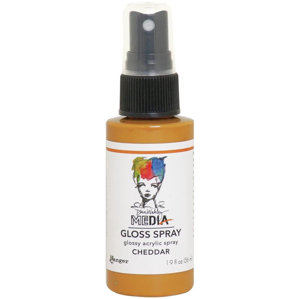 Dina Wakley - Acrylic Gloss Sprays couleur «Cheddar» 2 oz