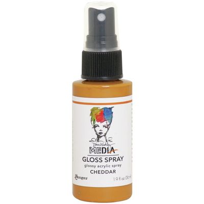 Dina Wakley - Acrylic Gloss Sprays couleur «Cheddar» 2 oz