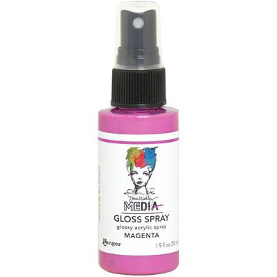 Dina Wakley - Acrylic Gloss Sprays couleur «Magenta» 2 oz