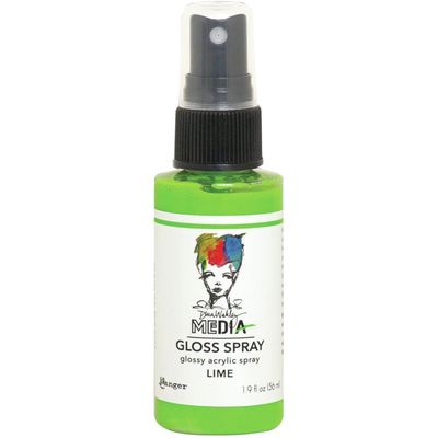 Dina Wakley - Acrylic Gloss Sprays couleur «Lime» 2 oz