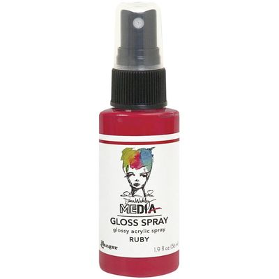 Dina Wakley - Acrylic Gloss Sprays couleur «Ruby» 2 oz