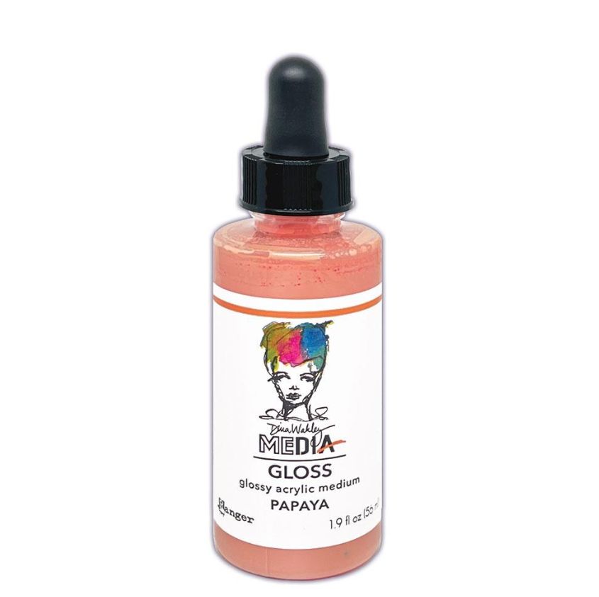 Dina Wakley - Acrylic Gloss «Papaya» 2 oz