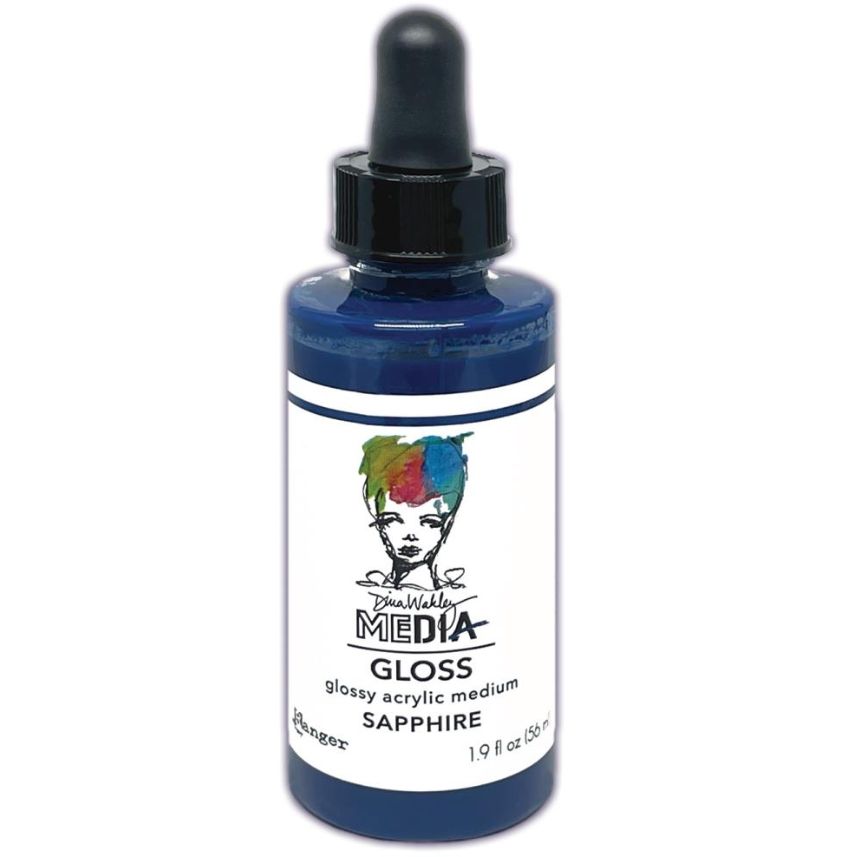 Dina Wakley - Acrylic Gloss «Sapphire» 2 oz