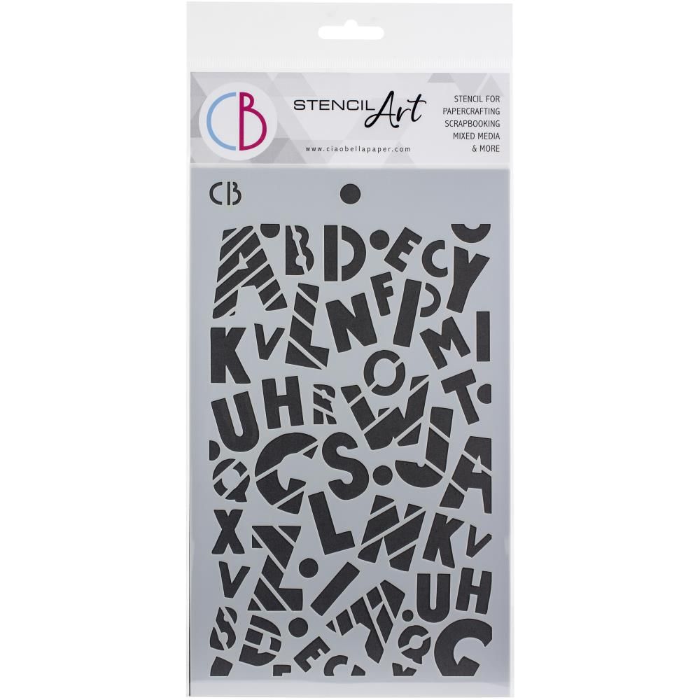 Ciao Bella - Stencil 5" X 8" «Baby Alphabet»