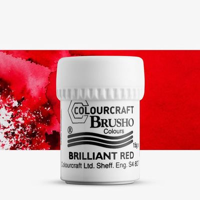 Colourcraft - Brusho Colour Brilliant Red 15g