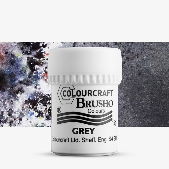Colourcraft - Brusho Colour Grey 15g