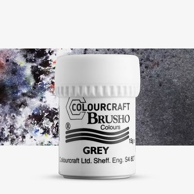 Colourcraft - Brusho Colour Grey 15g