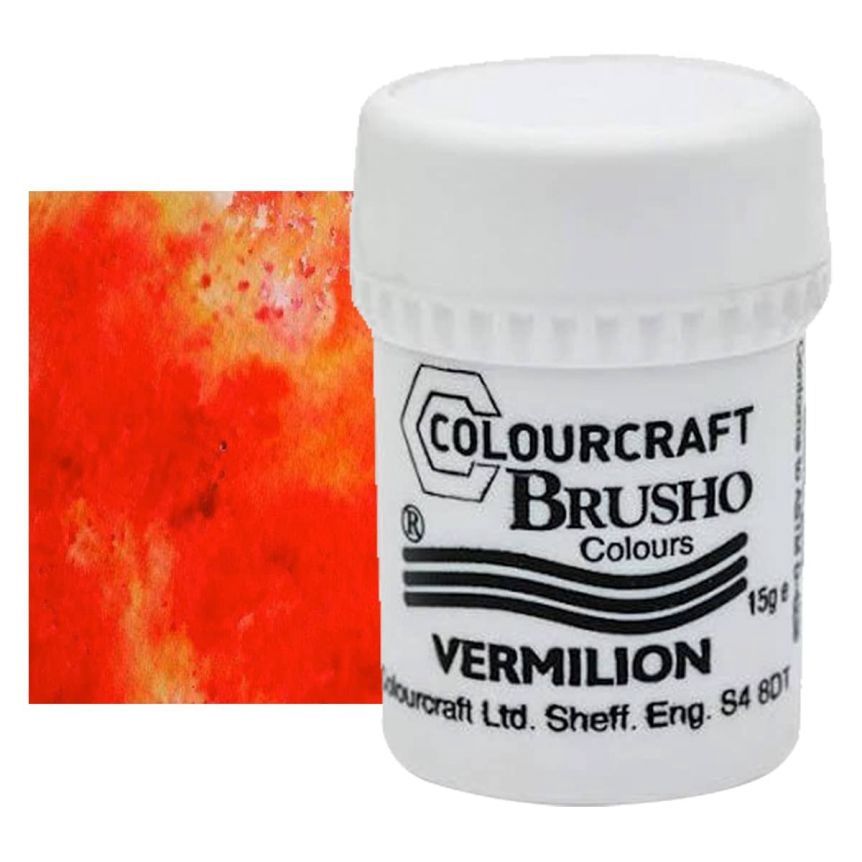 Colourcraft - Brusho Colour Vermilion 15g
