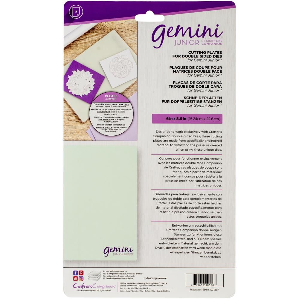 Crafter's Companion - Gemini Jr - Plaques 6" X 9" transparentes (paquet de 2)