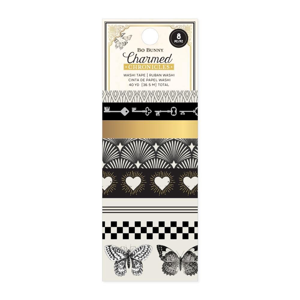 BoBunny - Washi tape collection «Charmed Chronicles» 8 rouleaux