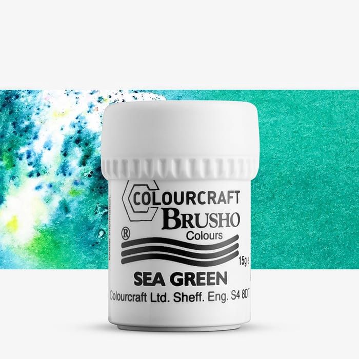 Colourcraft - Brusho Colour Sea Green 15g