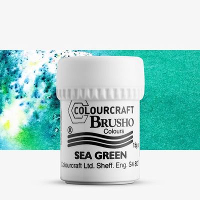 Colourcraft - Brusho Colour Sea Green 15g