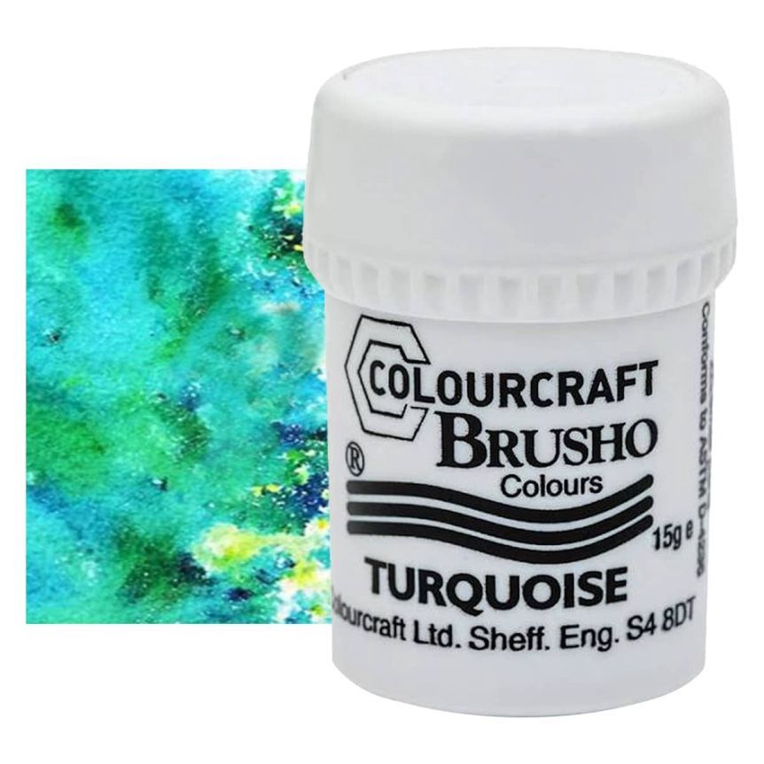 Colourcraft - Brusho Colour Turquoise 15g