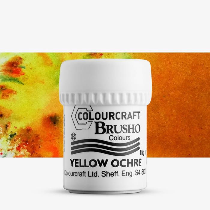 Colourcraft - Brusho Colour Yellow 15g
