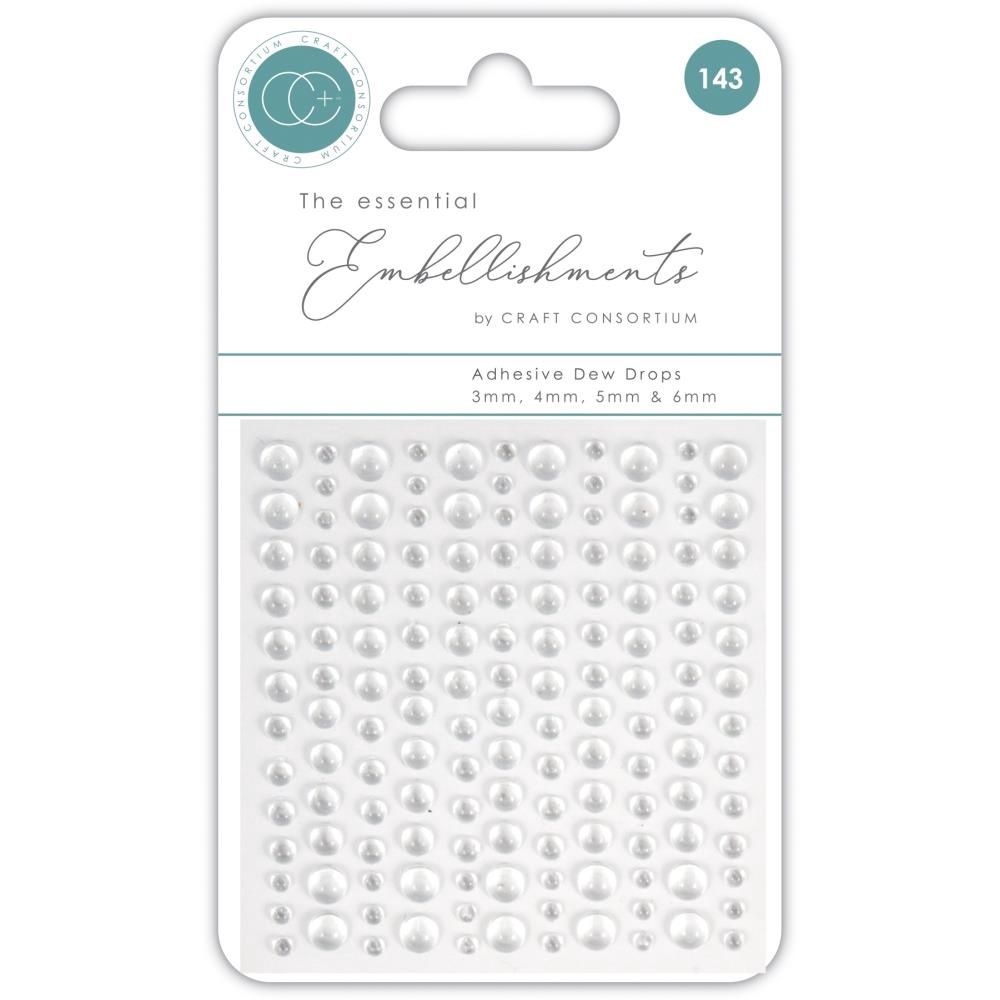 Craft Consortium - Enamel Dots autocollant «Clear» 143 pcs