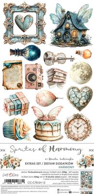 Craft O Clock - Éphéméras 6" X 12" «Sprites of Harmony» 18 feuilles recto-verso