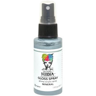 Dina Wakley - Acrylic Gloss Sprays couleur «Mineral» 2 oz