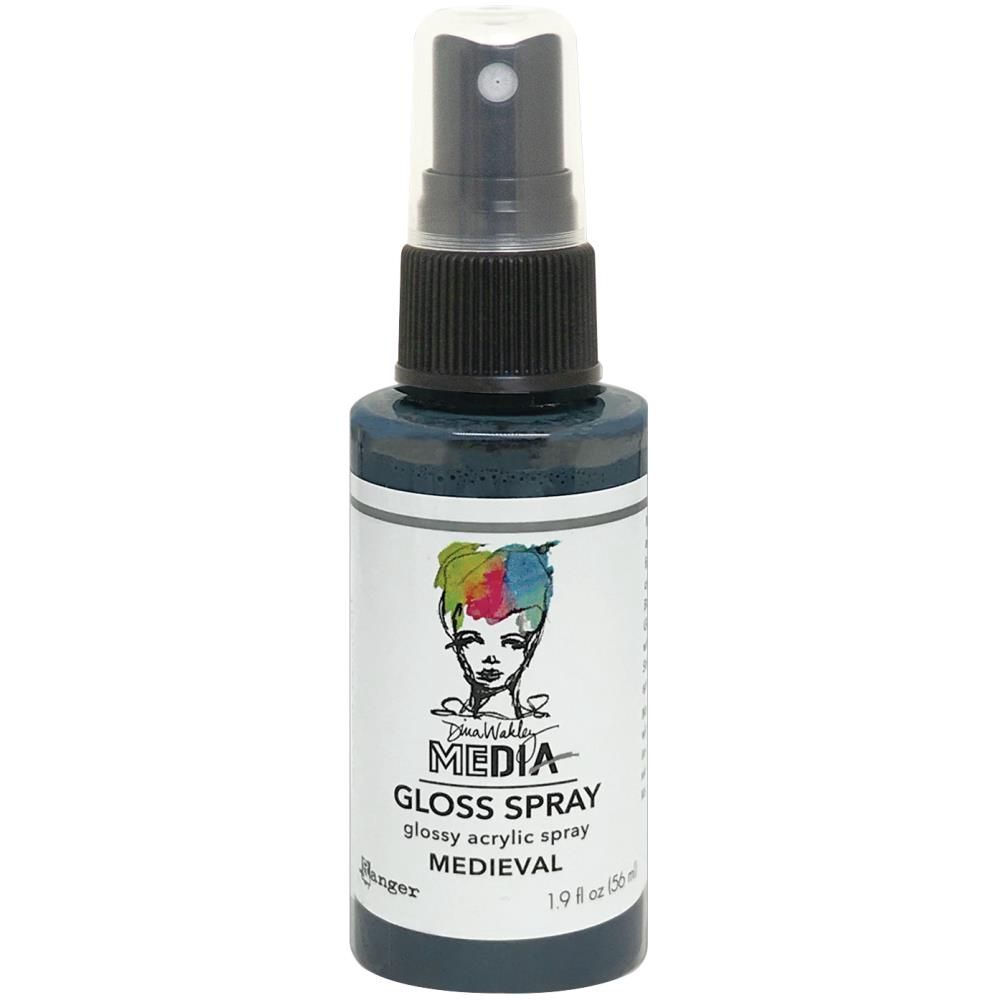 Dina Wakley - Acrylic Gloss Sprays couleur «Medieval» 2 oz