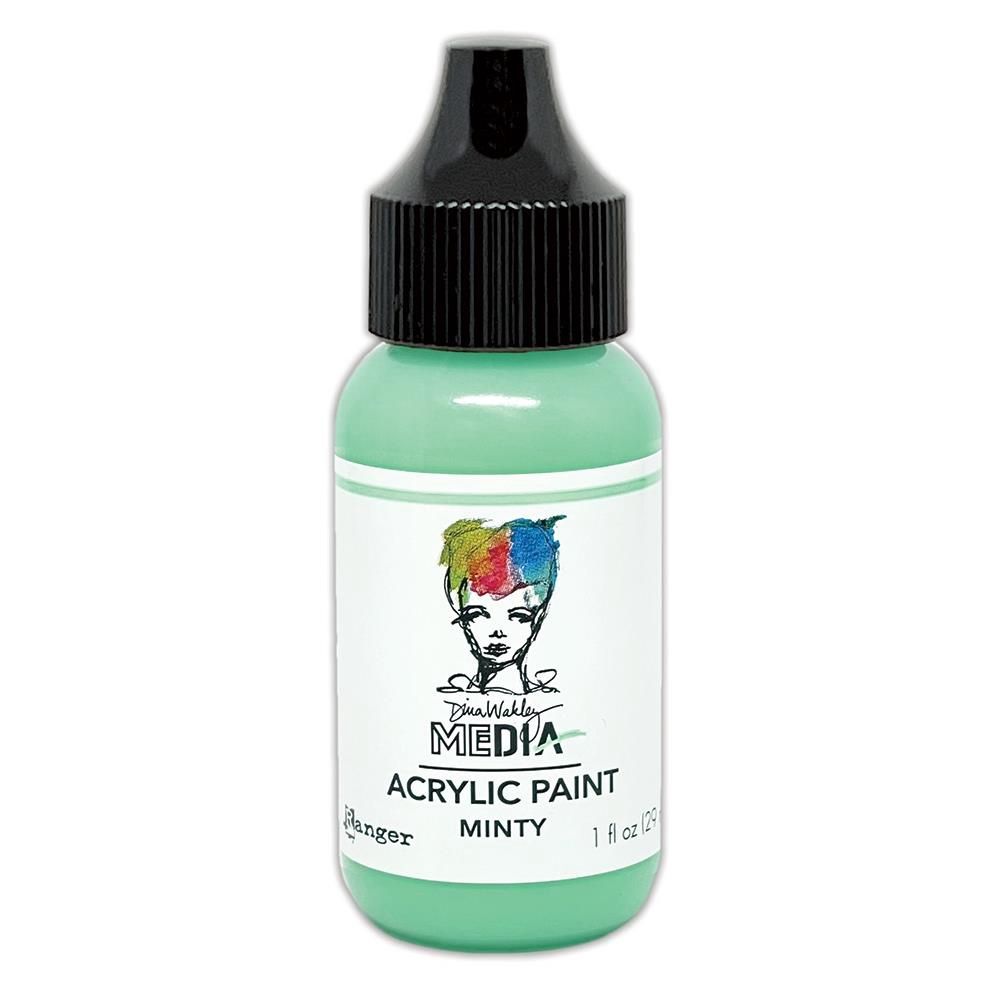 Dina Wakley - Peinture acrylique «Minty» 1oz