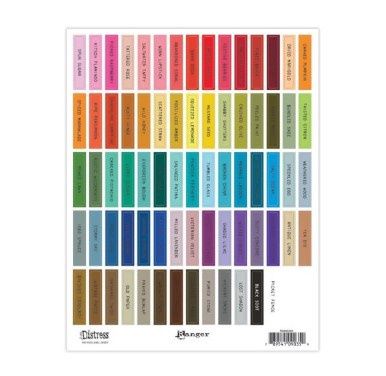 Distress - Feuille d'étiquettes pour pad oxide (grand)