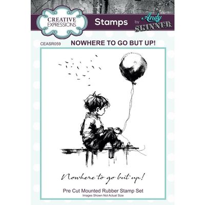Creative Expressions - Étampe «Nowhere to go but up» 2 pièces