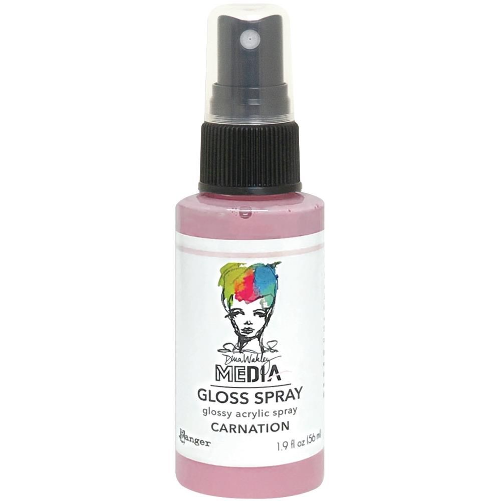 Dina Wakley - Acrylic Gloss Sprays couleur «Carnation» 2 oz