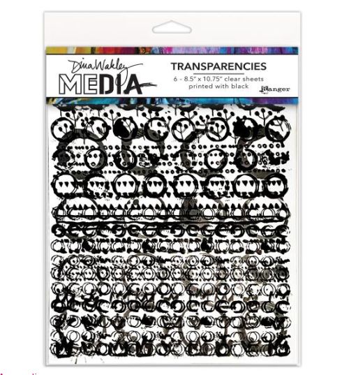 Dina Wakley - Acétates «Pattern Play set 2» 6 feuilles