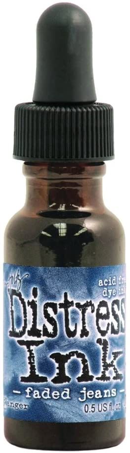 Distress ink Reinkers - Tim Holtz- couleur «Faded Jeans»