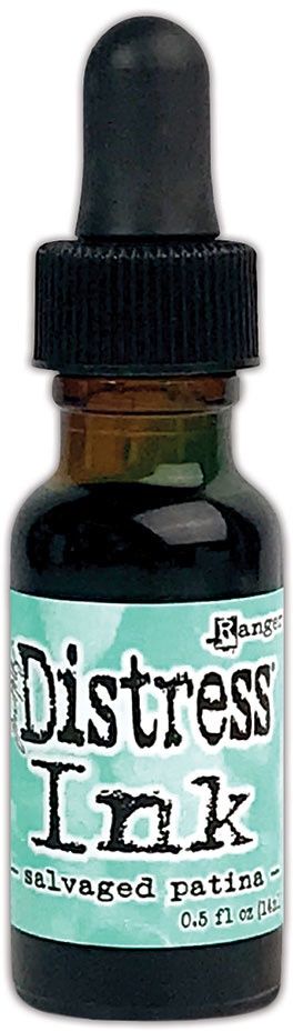 Distress ink Reinkers - Tim Holtz- couleur «Salvaged Patina»