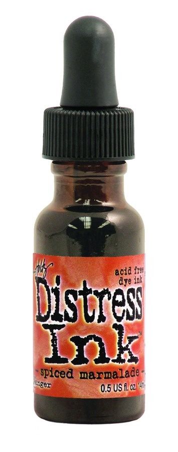 Distress ink Reinkers - Tim Holtz- couleur «Spiced Marmalade»