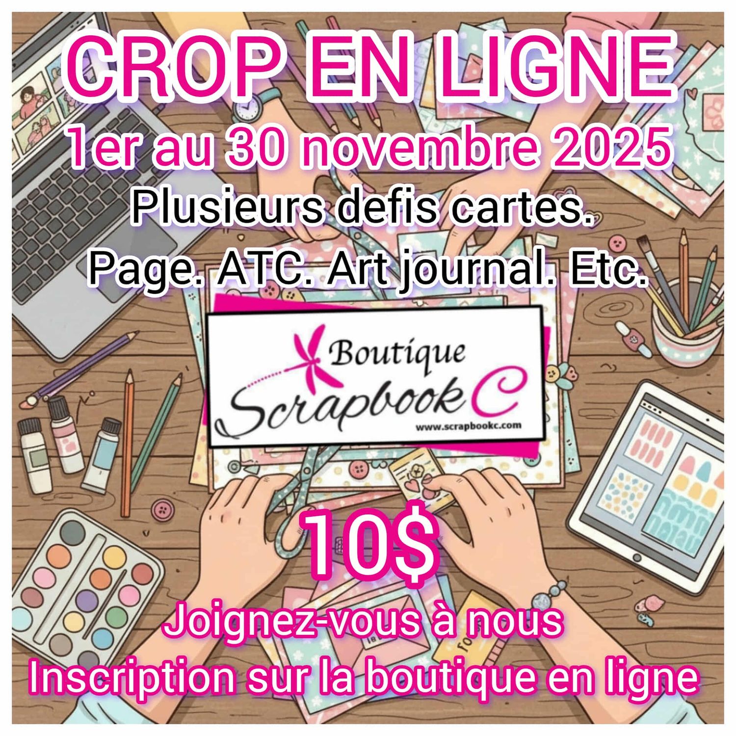 Crop en Ligne du 1er au 30 Novembre 2025