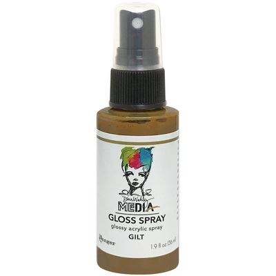 Dina Wakley - Acrylic Gloss Sprays couleur «Gilt» 2 oz
