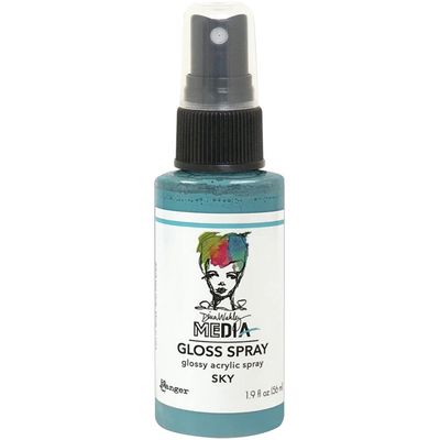 Dina Wakley - Acrylic Gloss Sprays couleur «Sky» 2 oz