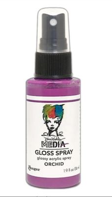 Dina Wakley - Acrylic Gloss Sprays couleur «Orchid» 2 oz
